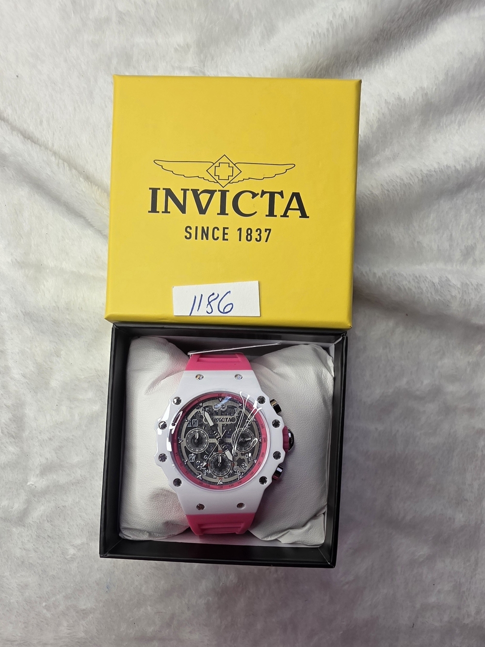 Invicta Racing Pink and White Sport Watch 69620